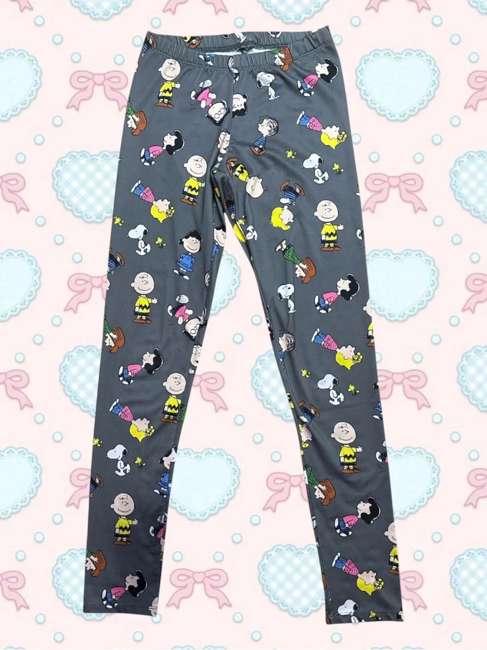 Peanuts Gang Dark Grey Pajama Leggings XS